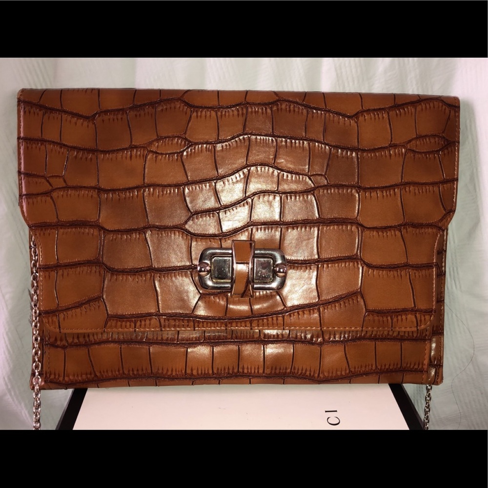 NastyGal Began Crocodile Large Clutch